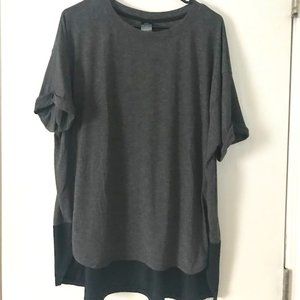 Dark Grey and Black Tshirt Blouse